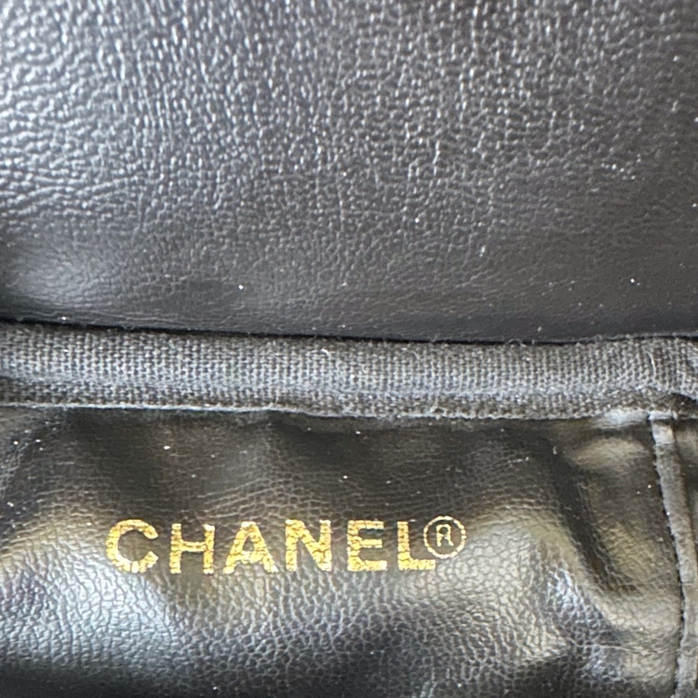 🖤🖤🖤Authentic Black CHANEL CC Stitch Vanity Caviar Handbag - Picture 14 of 15